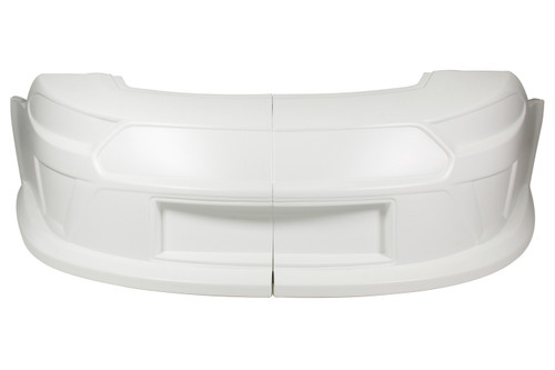 Nose - 2-Piece Complete - Plastic - White - Ford Mustang - ABC NextGen - Kit