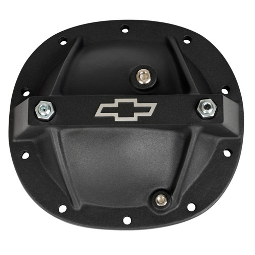 Differential Cover - Reinforced - Main Cap Bolts / Magnetic Drain Plug Included - Aluminum - Black Crinkle Powder Coat - 7.5 in - GM 10-Bolt - Each Differential Cover - Reinforced - Main Cap Bolts / Magnetic Drain Plug Included - Aluminum - Black Crinkle Powder Coat - 7.5 in - GM 10-Bolt - Each