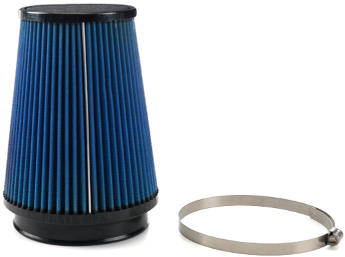Air Filter Element - Primo Diesel - Clamp-On - Conical - Oiled - 6.5 in Base - 4.75 in Top Diameter - 8 in Tall - 5 in Flange - Reusable Cotton - Blue - Universal - Each
