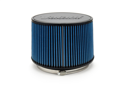 Air Filter Element - Primo Diesel - Clamp-On - Oval - 8.25 x 5.5 in Top - 9.5 x 6.5 in Bottom - 6 in Flange - 6 in Tall - Reusable Cotton - Blue - Universal - Each