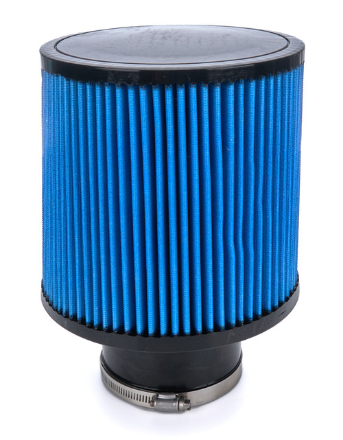 Air Filter Element - Pro5 - Clamp-On - Conical - Oiled - 8 in Base - 7 in Top Diameter - 7 in Tall - 4 in Flange - Reusable Cotton - Blue - Universal - Each