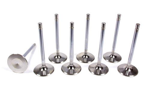 Intake Valve - 5000 Series - 2.250 in Head - 3/8 in Valve Stem - 5.271 in Long - Stainless - Big Block Chevy - Set of 8
