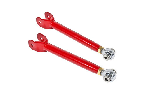 Trailing Arm - Rear - Upper - Tubular - Adjustable - Polyurethane Bushings - Steel - Red Powder Coat - Chevy Camaro 2016-17 - Pair