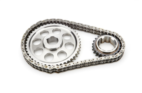 Timing Chain Set - Double Roller - Keyway Adjustable - 0.010 in Shorter - Billet Steel - Small Block Mopar - Kit