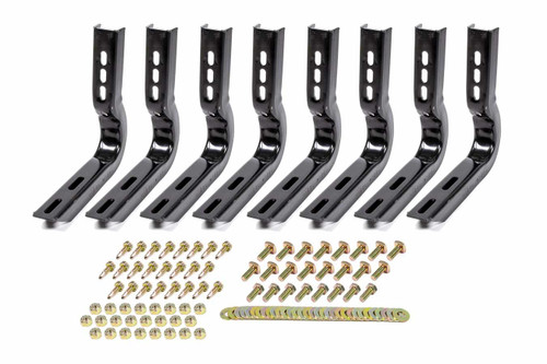 Step Bar Mounting Kit - Brackets / Hardware - Steel - Black Powder Coat - Westin Step Boards - Extended Cab - GM Fullsize Truck 1999-2007 - Kit