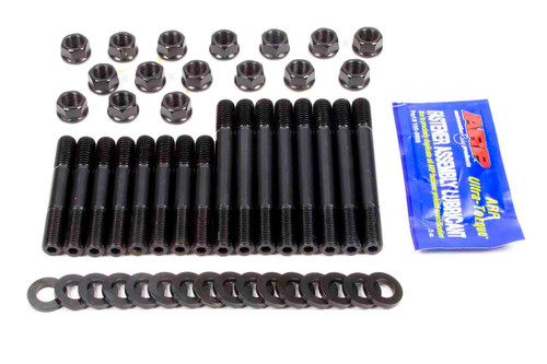 Cylinder Head Stud Kit - Hex Nuts - Chromoly - Black Oxide - Supercharged - GM V6 - Kit