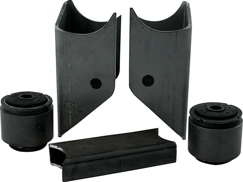 Trailing Arm Bracket - Stock - Lower / Upper - 3 in OD Axle Tubes - 1 Hole - Steel - Black Paint - GM G-Body Chassis - Kit Trailing Arm Bracket - Stock - Lower / Upper - 3 in OD Axle Tubes - 1 Hole - Steel - Black Paint - GM G-Body Chassis - Kit