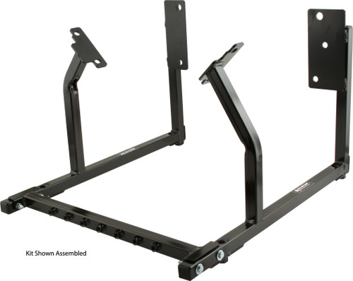 Engine Cradle - Heavy Duty - 1 in Square Tube - Hardware Included - Steel - Black Powder Coat - Ford Modular - Each