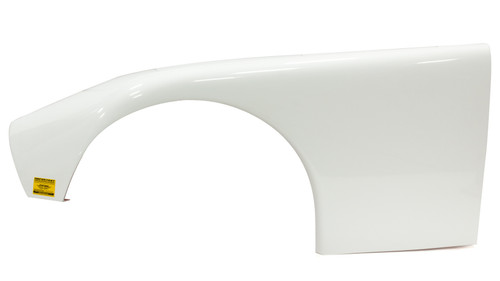 Fender - Driver Side - ABC - 10 in Wide Tires - Fiberglass - White - Each