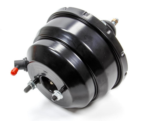 Power Brake Booster - 8 in OD - Dual Diaphragm - Steel - Black Powder Coat - Universal - Each