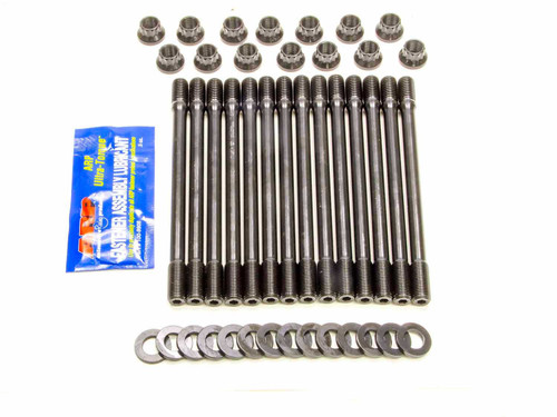 Cylinder Head Stud Kit - 12 Point Nuts - Chromoly - Black Oxide - Undercut - BMW V8 - Kit