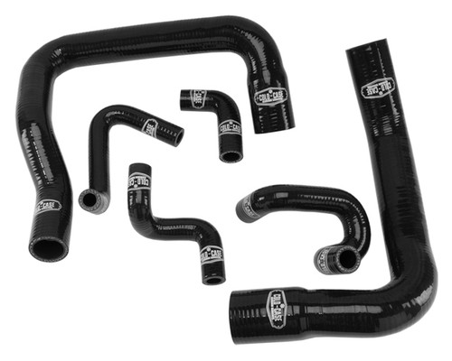 Radiator Hose Kit - Complete - Silicone - Black - GT - Ford Mustang 1986-93 - Kit