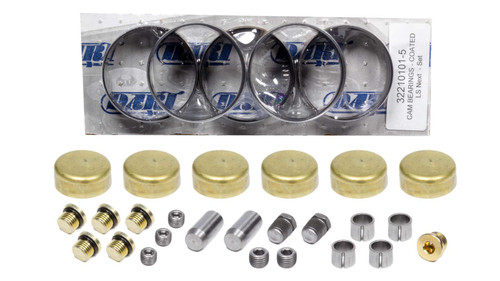 Engine Block Hardware - LS Next - Brass Freeze Plugs - Coated Camshaft Bearings - Dowel Pins - GM LS-Series - Kit