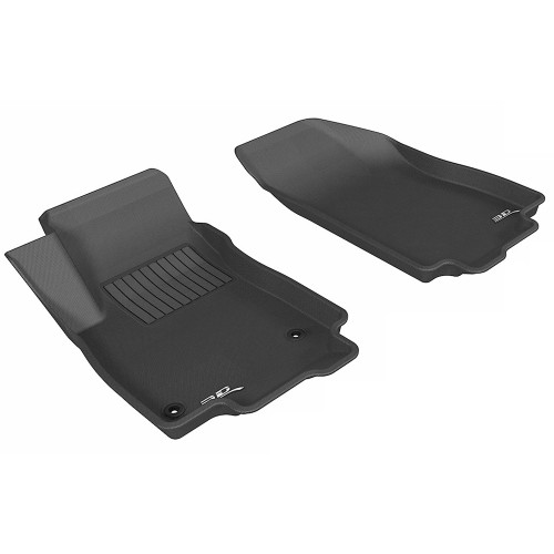Floor Liner - Kagu - Front - Plastic - Black / Textured - Chevy Trax 2014-20 - Pair
