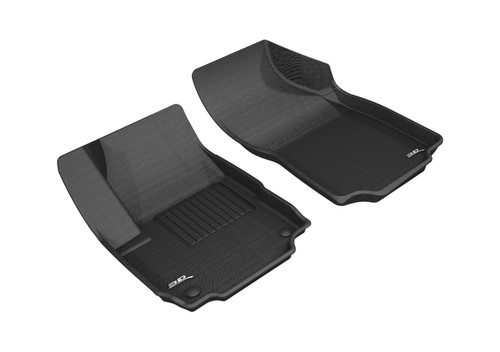 Floor Liner - Kagu - Front - Plastic - Black / Textured - GM Midsize Crossover 2018-21 - Pair