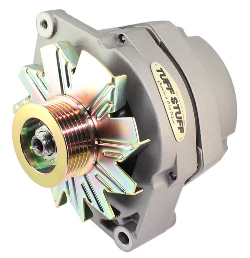 Alternator - 100 amps - 12V - 1-Wire - Internal Regulator - 6-Rib Serpentine - Aluminum Case - Natural - Various Applications - Each Alternator - 100 amps - 12V - 1-Wire - Internal Regulator - 6-Rib Serpentine - Aluminum Case - Natural - Various Applications - Each