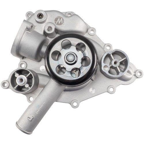 Water Pump - Mechanical - Black Pulley - 3.56 in Hub Height - Aluminum - Natural - Mopar Gen III Hemi - Each