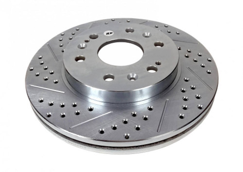 Brake Rotor - Sport Rotor - Front - Drilled / Slotted - 12.990 in OD - 1-Piece - Iron - Zinc Plated - GM Fullsize SUV / Truck 2005-2016 - Pair Brake Rotor - Sport Rotor - Front - Drilled / Slotted - 12.990 in OD - 1-Piece - Iron - Zinc Plated - GM Fullsize SUV / Truck 2005-2016 - Pair