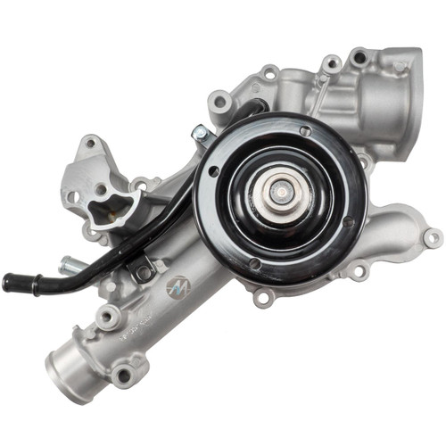 Water Pump - Mechanical - Black Pulley - 4.67 in Hub Height - Aluminum - Natural - Mopar Gen III Hemi - Each