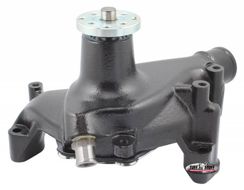 Water Pump - Mechanical - Supercool - High Volume - Long Design - Aluminum - Black Powder Coat - Small Block Chevy - Each