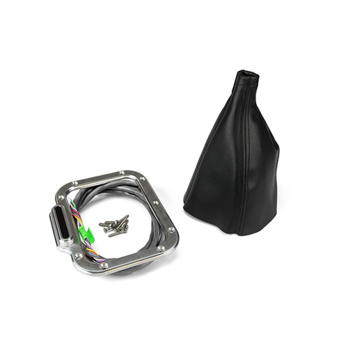 Shift Indicator - Vertical Rectangular - LED - Shifter Boot / Ring - Aluminum - Brushed - 200-4R / 4L60 / 4L60E / 4L80E / 700R4 - Kit