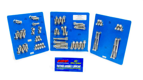 Engine and Accessory Fastener Kit - 12 Point Head - Stainless - Polished - Small Block Chevy - Kit