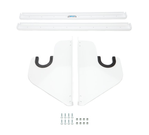 Axle Rack - Wall Mount - 1 Axle Capacity - Aluminum - White Powder Coat - Each