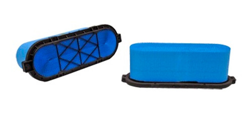 Air Filter Element - Oval - 15.519 in L x 5.322 in W x 5.118 in H - Synthetic - Blue - Chevy Corvette 2006-13 - Each