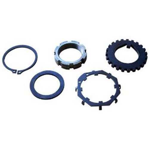 Spindle Nut - X-Lock - Keyed Washer / Locking Clip Included - Steel - Natural - Dana 44 Spindle - Kit Spindle Nut - X-Lock - Keyed Washer / Locking Clip Included - Steel - Natural - Dana 44 Spindle - Kit