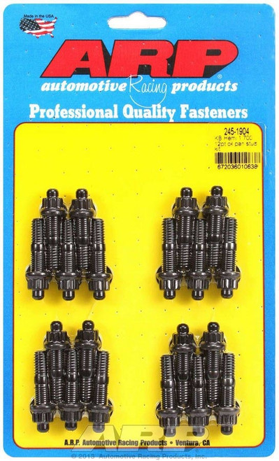 Oil Pan Stud - 12 Point Nuts - 1.700 in Long - Chromoly - Black Oxide - Keith Black - Mopar 426 Hemi - Set of 20