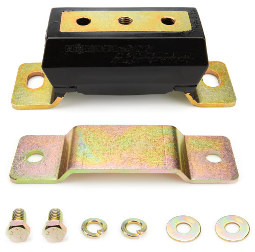 Transmission Mount - Hyper-Flex - Polyurethane / Steel - Black / Cadmium - Ford Fullsize Truck 1997-2004 - Each