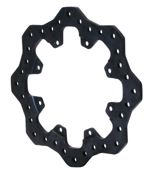 Brake Rotor - Scalloped - 12.190 in OD - 0.350 in Thick - 8 x 7.000 in Bolt Pattern - Steel - Black Oxide - Each