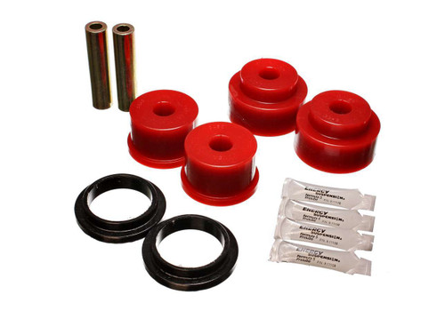 Control Arm Bushing - Hyper-Flex - Rear - Lower / Upper - Polyurethane / Steel - Red / Cadmium - Toyota Corolla / Matrix 2003-05 - Kit