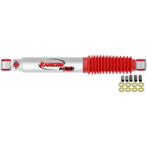 Shock - RS9000 Series - Tritube - 17.63 in Compressed / 28.69 in Extended - 1.97 in OD - Adjustable - Steel - Silver Paint - Each