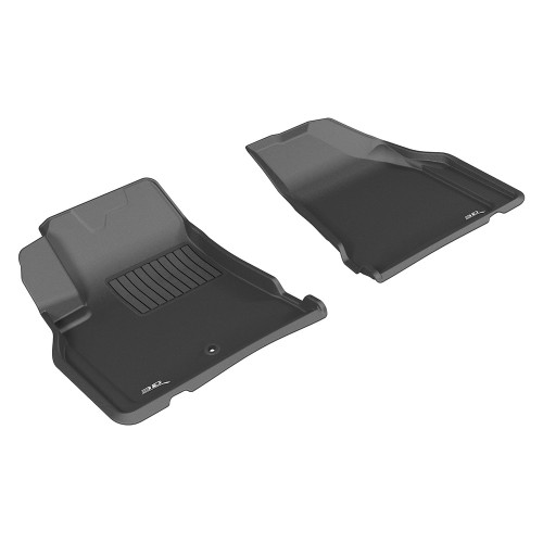 Floor Liner - Kagu - Front - Plastic - Black / Textured - GM Midsize SUV 2009-17 - Pair