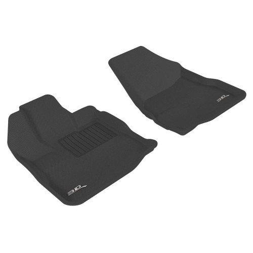 Floor Liner - Kagu - Front - Plastic - Black / Textured - GM Midsize Crossover 2010-17 - Pair