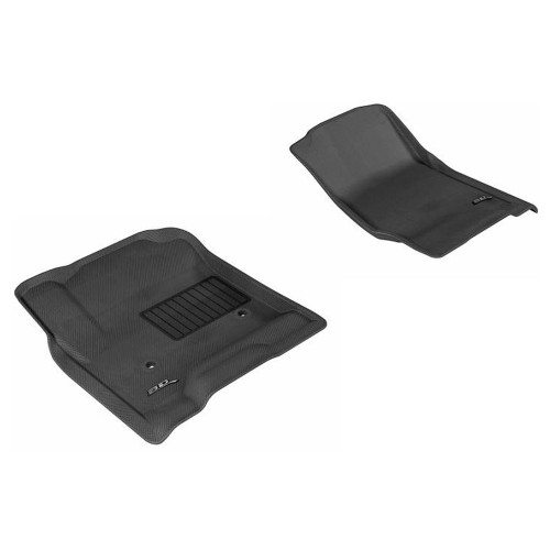 Floor Liner - Kagu - Front - Plastic - Black / Textured - GM Fullsize Truck 2014-21 - Pair