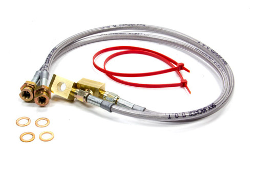 Brake Hose Kit - DOT Approved - Braided Stainless - 3 to 4 in Lift - Front - GM Fullsize SUV / Truck 1979-91 - Kit