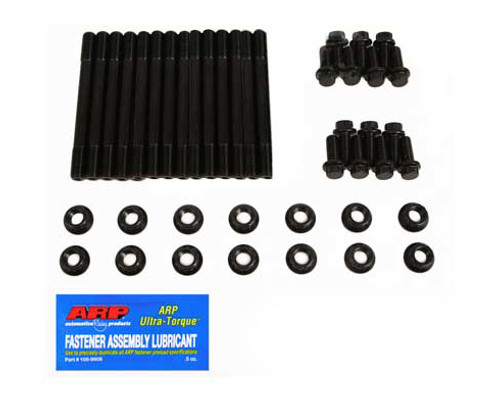 Main Stud Kit - 12 Point Nuts - 2-Bolt Mains - Chromoly - Black Oxide - Dodge Cummins - Kit