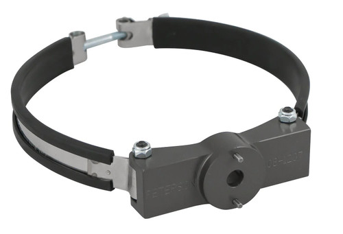 Filter Bracket - 7 in Diameter - Tube / Firewall Mount - Clamp-On / Bolt-On - Aluminum - Dark Gray Anodized - Each Filter Bracket - 7 in Diameter - Tube / Firewall Mount - Clamp-On / Bolt-On - Aluminum - Dark Gray Anodized - Each