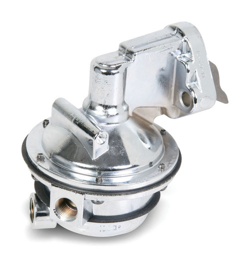 Fuel Pump - Mechanical - 110 gph - 6.5-8 psi - 3/8 in NPT Female Inlet / Outlet - Aluminum - Polished - Gas - Small Block Chevy