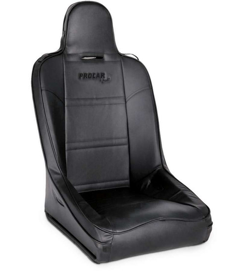 Seat - All-Terrain Suspension - Non-Reclining - Side Bolsters - Harness Opening - Vinyl - Black - Each