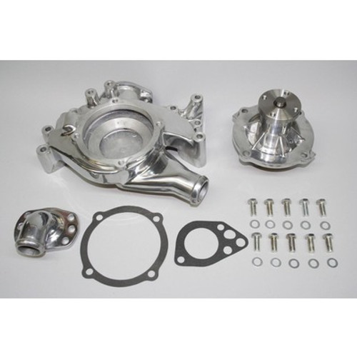 Water Pump - Mechanical - High Performance - 5/8 in Pilot - Aluminum - Polished - Mopar B / RB-Series / 426 Hemi - Kit Water Pump - Mechanical - High Performance - 5/8 in Pilot - Aluminum - Polished - Mopar B / RB-Series / 426 Hemi - Kit