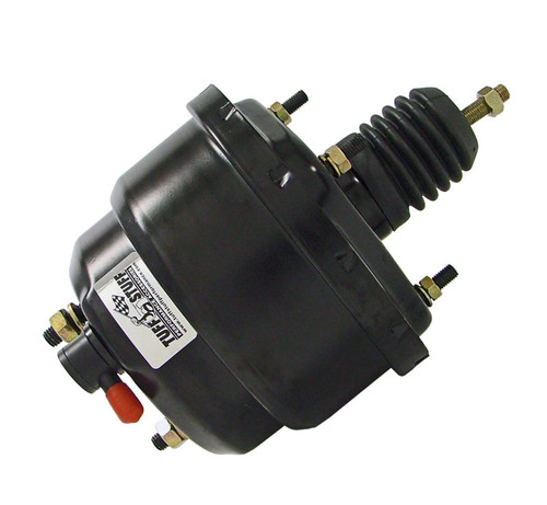 Power Brake Booster - 7 in OD - Dual Diaphragm - Steel - Black Powder Coat - Universal - Each Power Brake Booster - 7 in OD - Dual Diaphragm - Steel - Black Powder Coat - Universal - Each