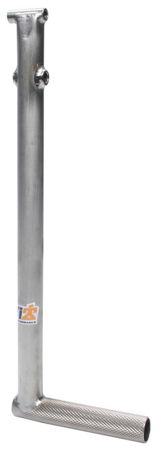 Pedal Lever - 16-3/4 in Long - 1 in OD - 5-1/4 in Wide Pedal - 1 in Rise - Titanium - Natural - Sprint Car - Each