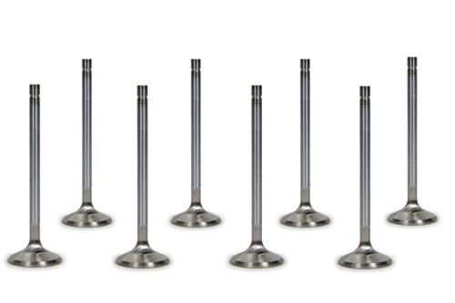 Exhaust Valve - 1.615 in Head - 0.3136 in Valve Stem - 5.230 in Long - Stainless - LS7 - GM LS-Series - Set of 8 Exhaust Valve - 1.615 in Head - 0.3136 in Valve Stem - 5.230 in Long - Stainless - LS7 - GM LS-Series - Set of 8
