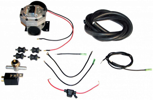 Vacuum Pump - Electric - 12V - Fittings / Hardware / Hose / Wiring Included - Universal - Kit