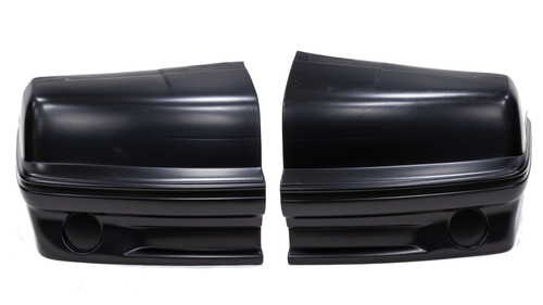 Nose - 2-Piece Complete - Plastic - Black - Ford Mustang 1993 - Mini Stock - Kit