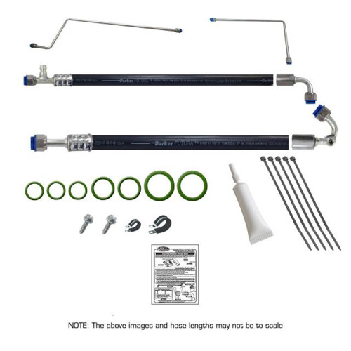 Air Conditioning Hose Kit - Gen IV SureFit - Beadlock Fittings - Fittings / Hose / O-Ring - GM Fullsize SUV 1981-87 - Kit