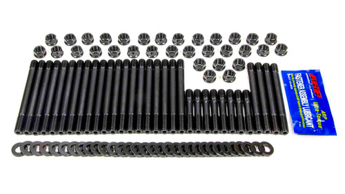 Cylinder Head Stud Kit - Hex Nuts - Chromoly - Black Oxide - Undercut - Big Block Chevy - Kit